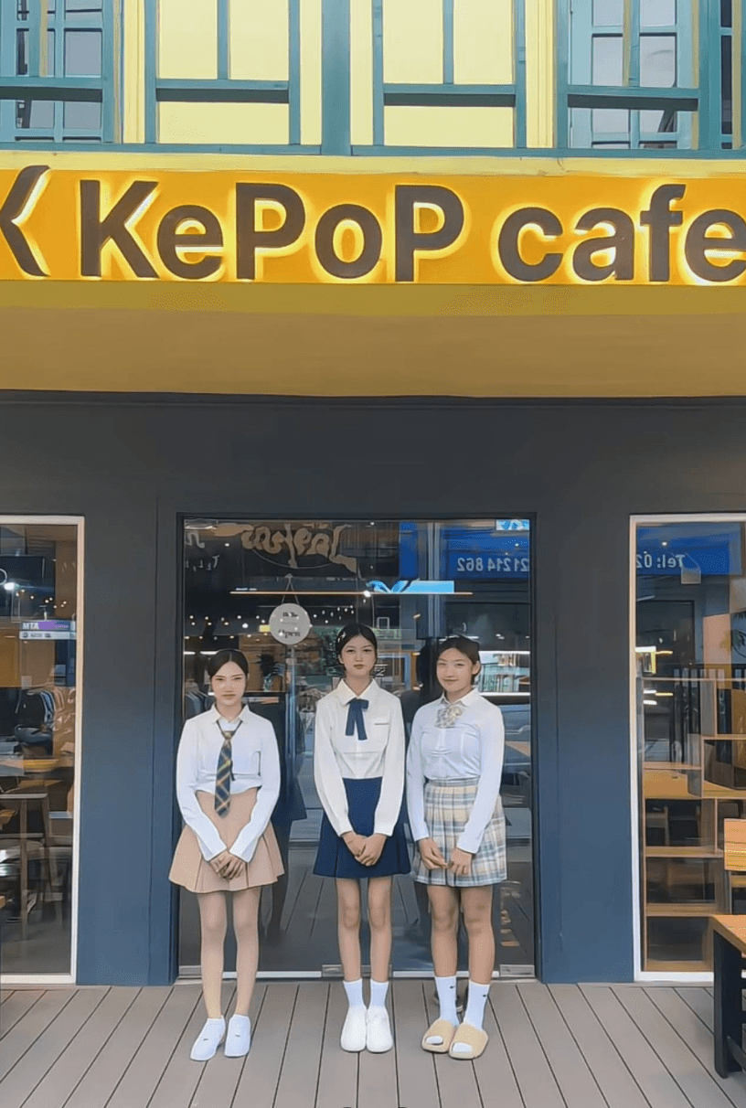 KEPOP 간판 앞에서 촬영한 업체 제공 직원사진